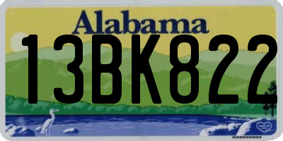 AL license plate 13BK822