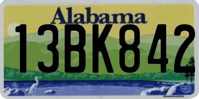 AL license plate 13BK842
