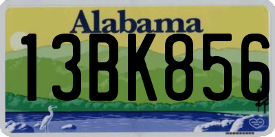 AL license plate 13BK856