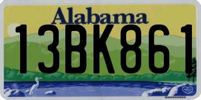 AL license plate 13BK861
