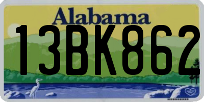 AL license plate 13BK862
