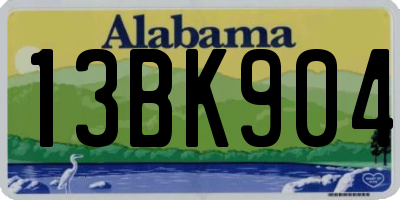AL license plate 13BK904