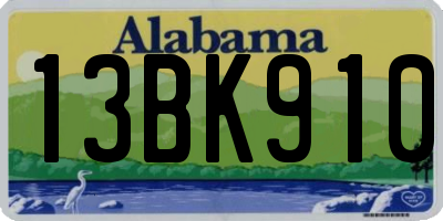 AL license plate 13BK910