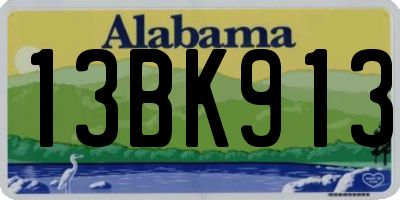 AL license plate 13BK913
