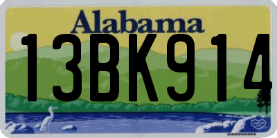 AL license plate 13BK914