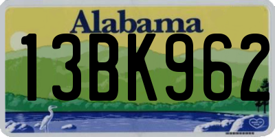 AL license plate 13BK962