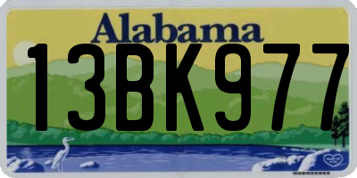 AL license plate 13BK977