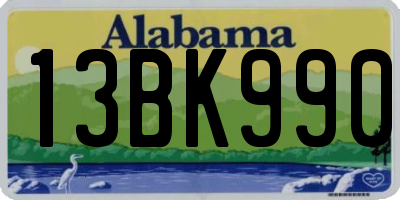AL license plate 13BK990