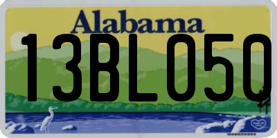 AL license plate 13BL050
