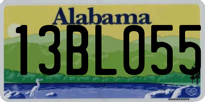 AL license plate 13BL055