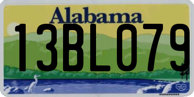 AL license plate 13BL079