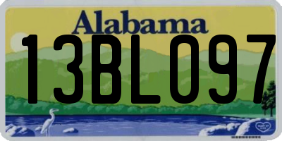 AL license plate 13BL097