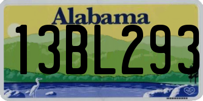 AL license plate 13BL293