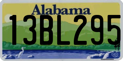 AL license plate 13BL295