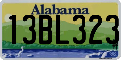 AL license plate 13BL323