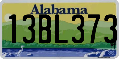 AL license plate 13BL373