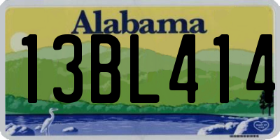 AL license plate 13BL414