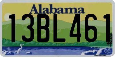 AL license plate 13BL461