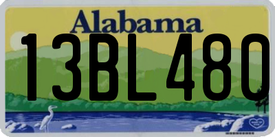 AL license plate 13BL480