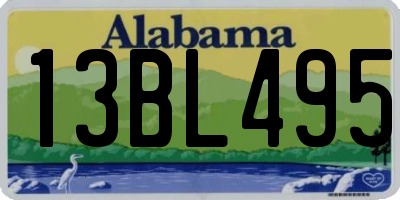 AL license plate 13BL495