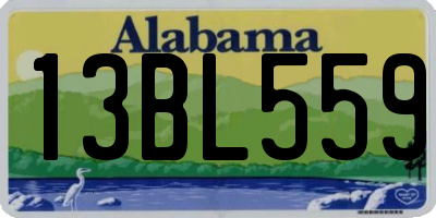 AL license plate 13BL559