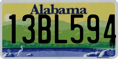 AL license plate 13BL594