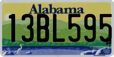 AL license plate 13BL595