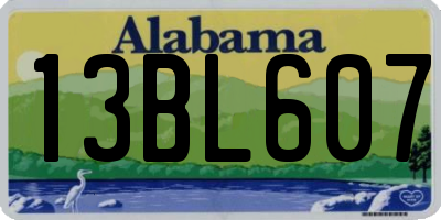 AL license plate 13BL607