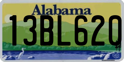 AL license plate 13BL620