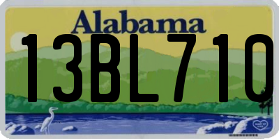 AL license plate 13BL710