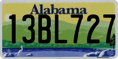 AL license plate 13BL727