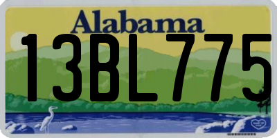 AL license plate 13BL775