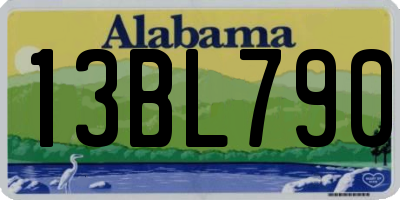 AL license plate 13BL790