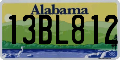 AL license plate 13BL812
