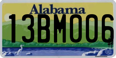 AL license plate 13BM006