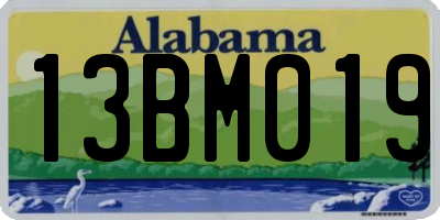 AL license plate 13BM019