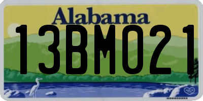 AL license plate 13BM021