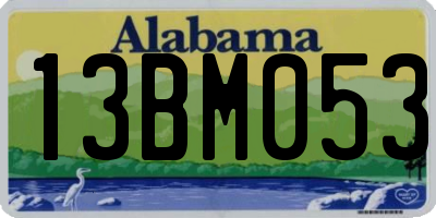 AL license plate 13BM053