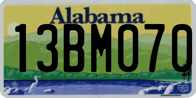 AL license plate 13BM070