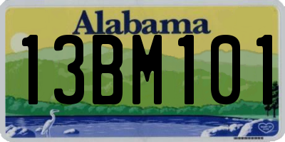 AL license plate 13BM101