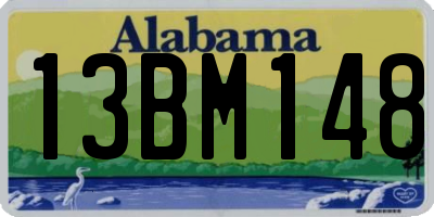 AL license plate 13BM148