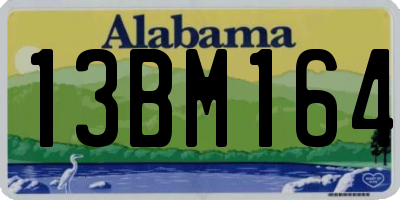 AL license plate 13BM164