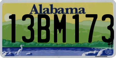 AL license plate 13BM173