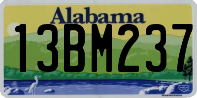 AL license plate 13BM237