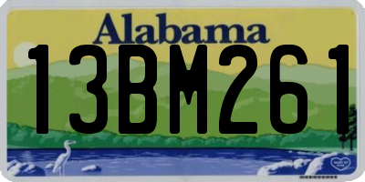 AL license plate 13BM261
