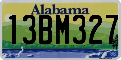 AL license plate 13BM327