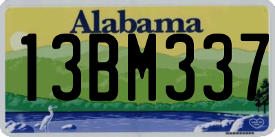AL license plate 13BM337