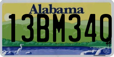 AL license plate 13BM340