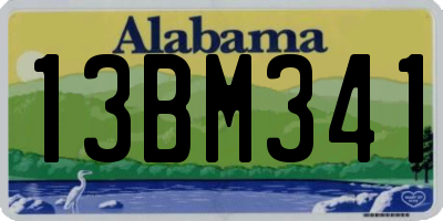 AL license plate 13BM341