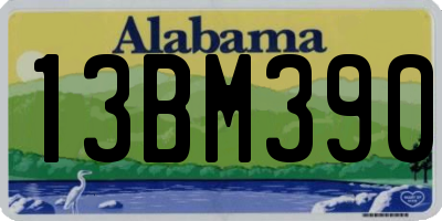 AL license plate 13BM390